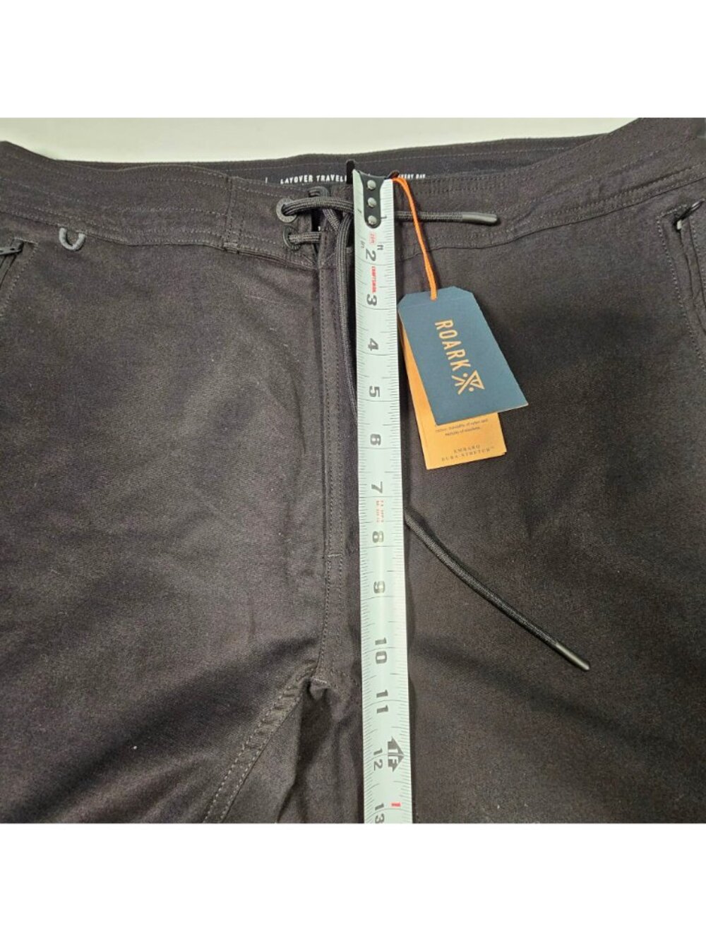 Roark NWT Layover Traveler Pants Men's Size 34x30" Drawstring Stretch Black - Picture 8 of 12